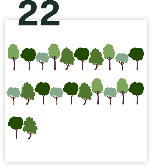 22 Bäume schenken - Climate Hero